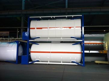 Large Capacity Horizontal Co2 ISO Tank Container , Cryogenic Liquid Tank